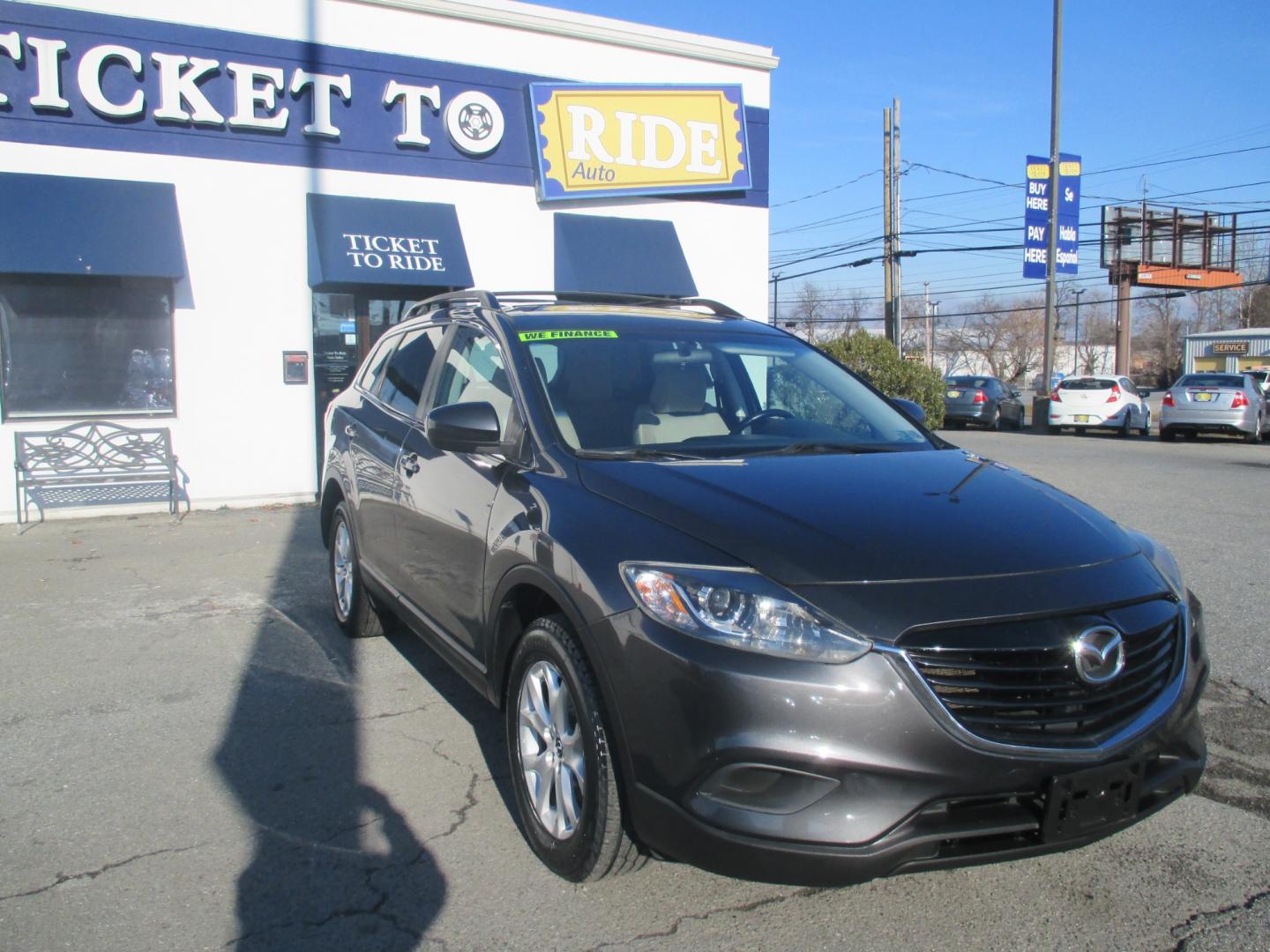 2013 GRAY Mazda CX-9 Sport AWD (JM3TB3BVXD0) with an 3.7L V6 DOHC 24V engine, 6-Speed Automatic transmission, located at 1254 Manheim Pike, Lancaster, PA, 17601, (717) 393-9133, 40.062870, -76.323273 - Photo#2